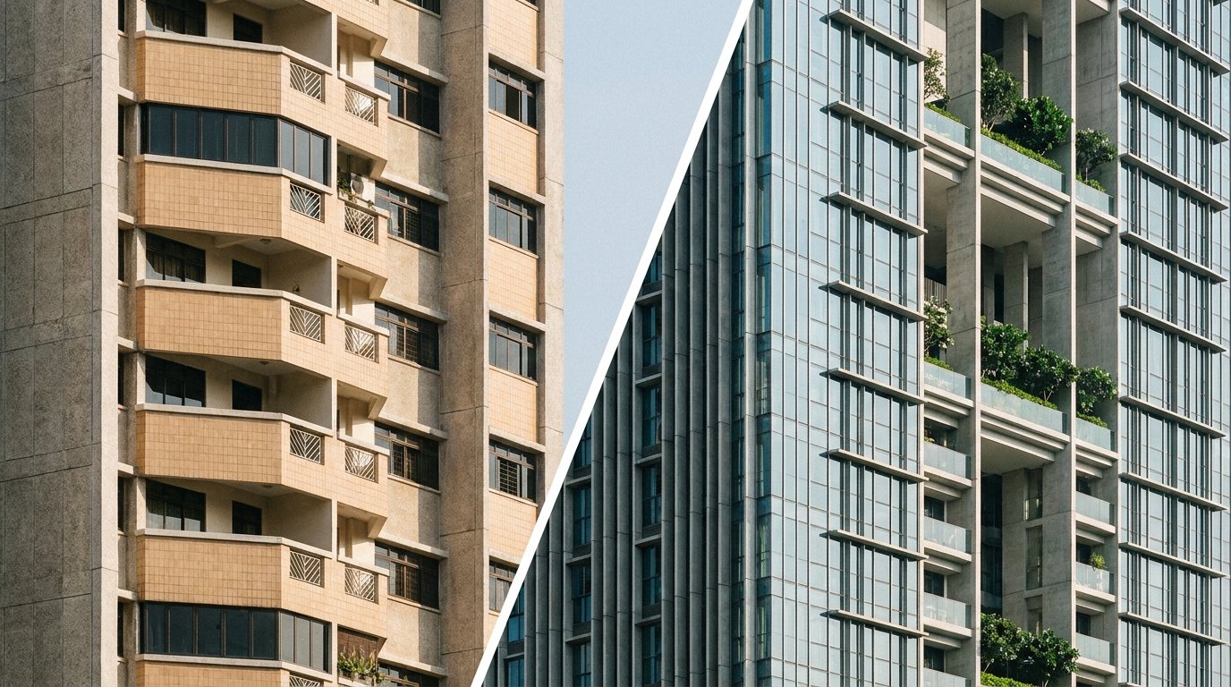 Two Generations, One Street — illustrative photograph