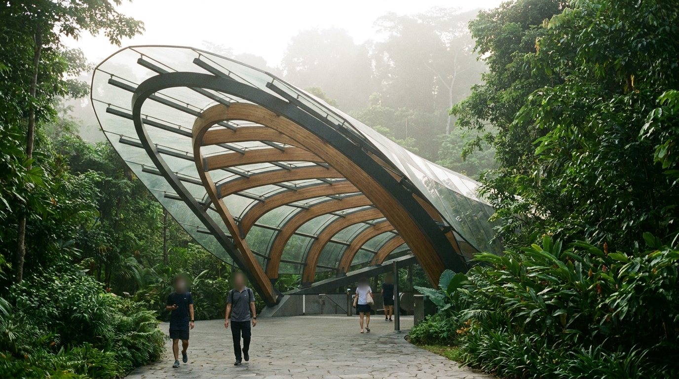 The Forest-Edge Station — illustrative photograph